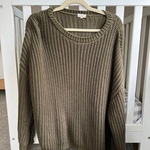 The Simple Folk Olive Chunky Sweater US 4